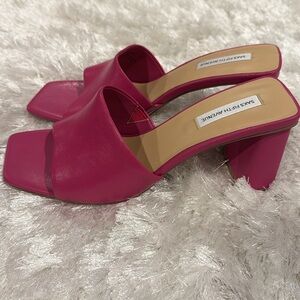 💞 SAKS 5th AVE TAYLOR OPEN TOE BLOCK HEEL 💞